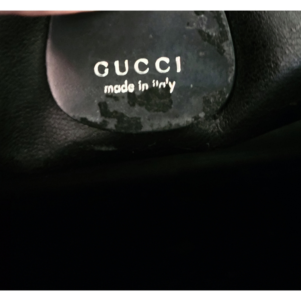 Gucci Vintage Graphite Enamel W/ Chrome Accented Tote Bag - Picture 6 of 11